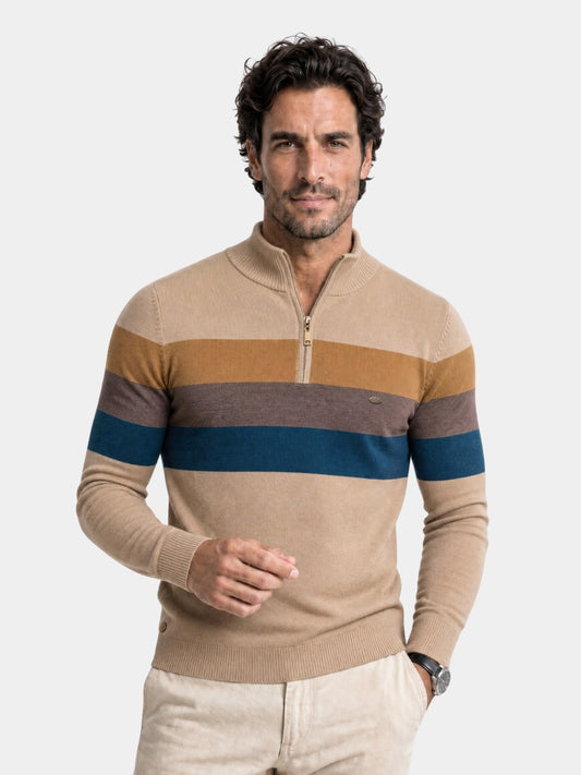 Suéter minimalista de cuello alto - Cross & Crown