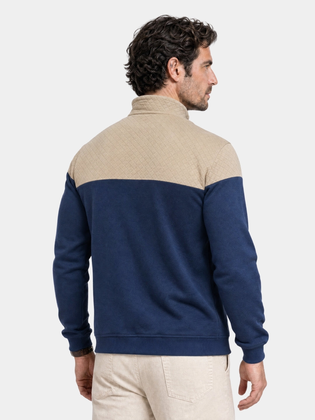 Cambridge-pullover met tweekleurig dessin voor de winter – Cross & Crown