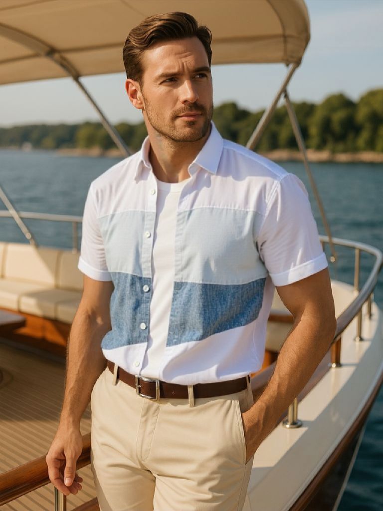 Port Mediterráneo Shirt – Cross & Crown - Cross & Crown