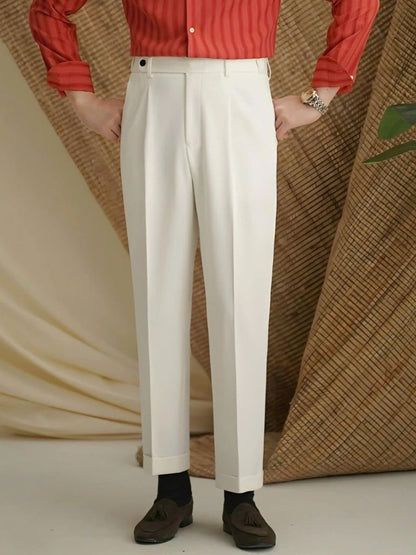 Premium Classic Elastic Trousers - Cross & Crown - Cross & Crown