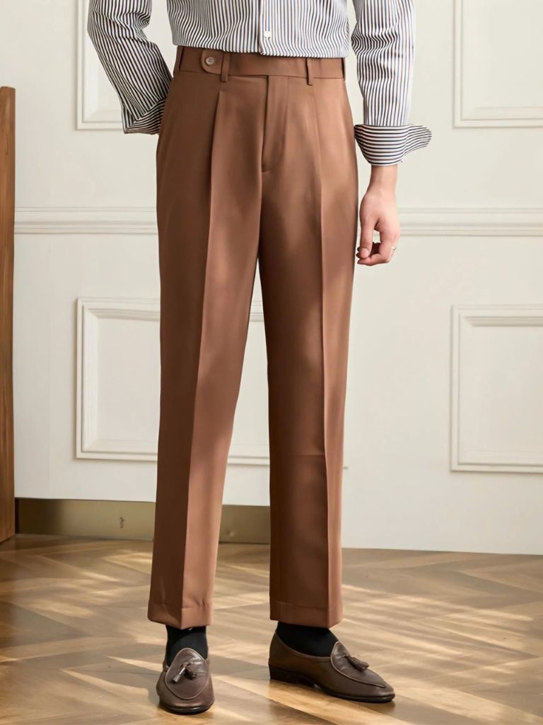 Premium Classic Elastic Trousers - Cross & Crown - Cross & Crown