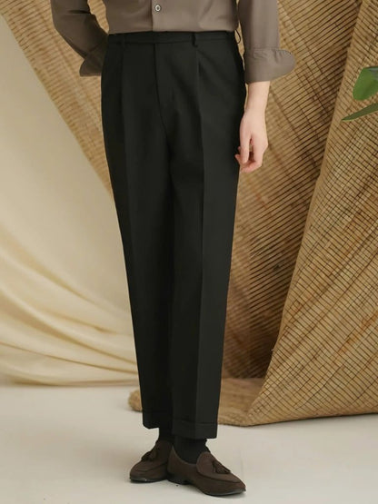 Premium Classic Elastic Trousers - Cross & Crown - Cross & Crown