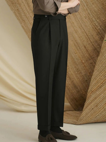 Premium Classic Elastic Trousers - Cross & Crown - Cross & Crown