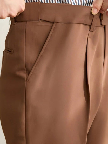 Premium Classic Elastic Trousers - Cross & Crown - Cross & Crown