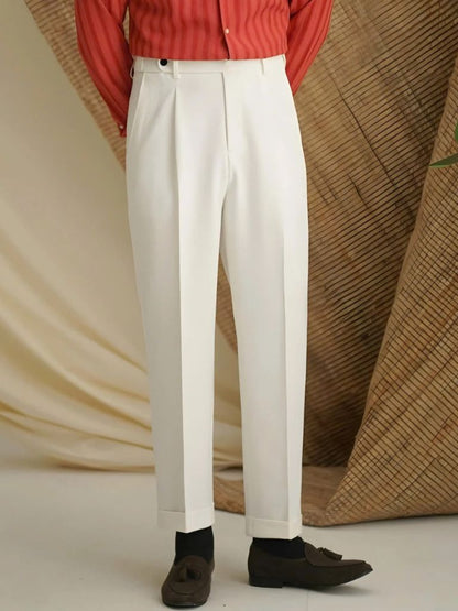 Premium Classic Elastic Trousers - Cross & Crown - Cross & Crown