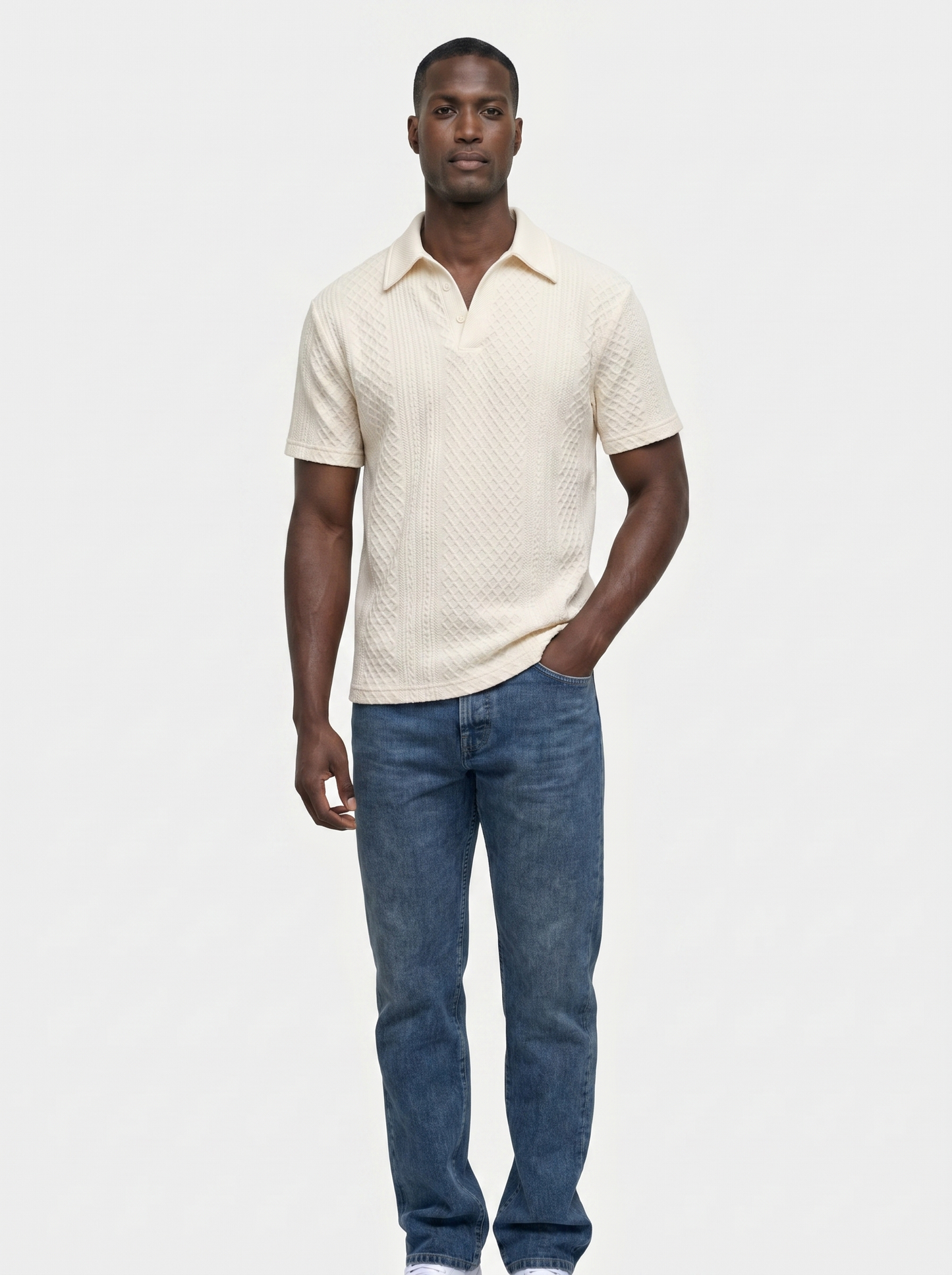 Diamond Lattice Resort Polo - Cross & Crown