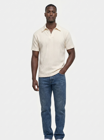 Diamond Lattice Resort Polo - Cross & Crown