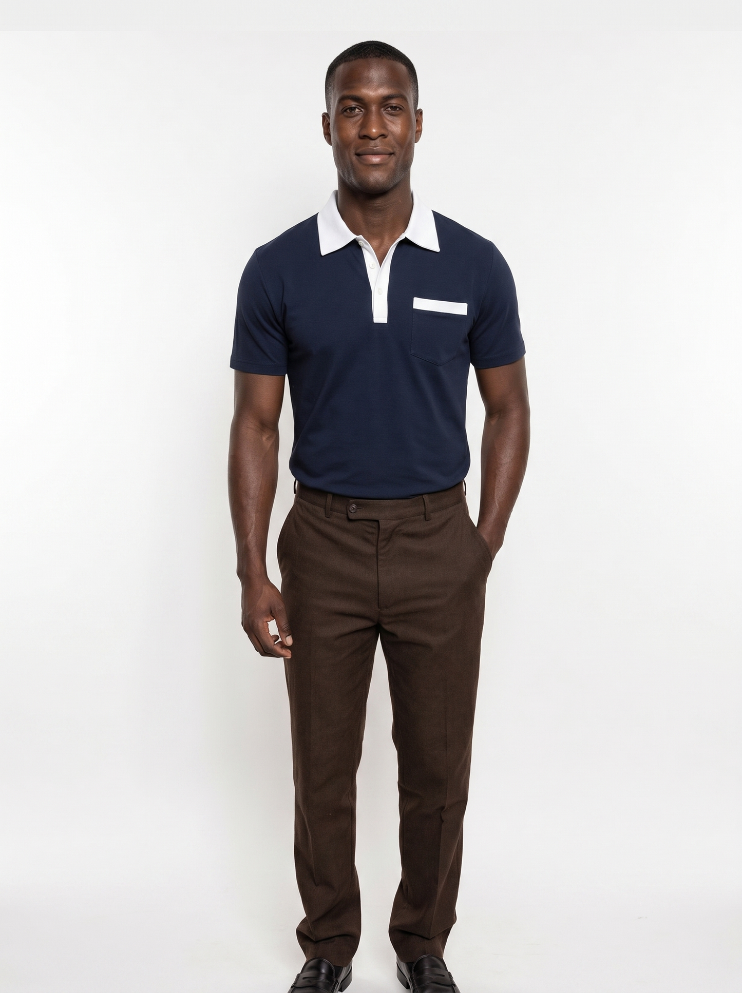 Elegant Golf Polo Shirt - Cross & Crown
