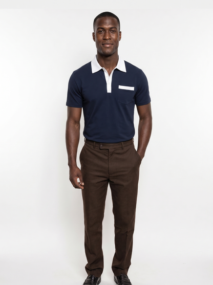 Elegant Golf Polo Shirt - Cross & Crown