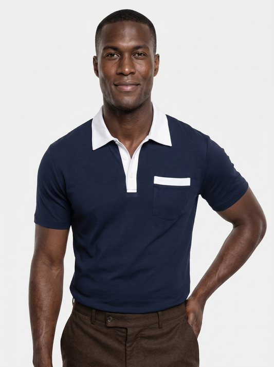 Elegant Golf Polo Shirt - Cross & Crown