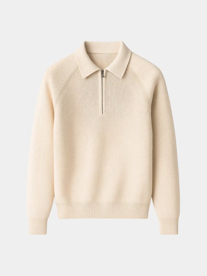 Raglan Quarter Zip Sweater - Cross & Crown - Cross & Crown