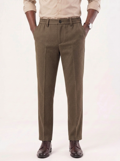 Essential Stretchy Straight Trousers - Cross & Crown
