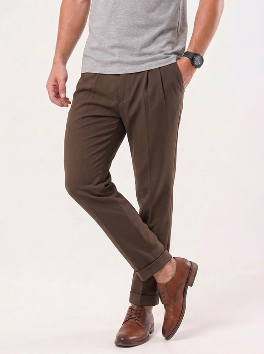 Corduroy Elegant Trousers - Cross & Crown