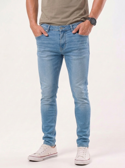 Stretchy Skinny Denim Jeans Trousers - Cross & Crown