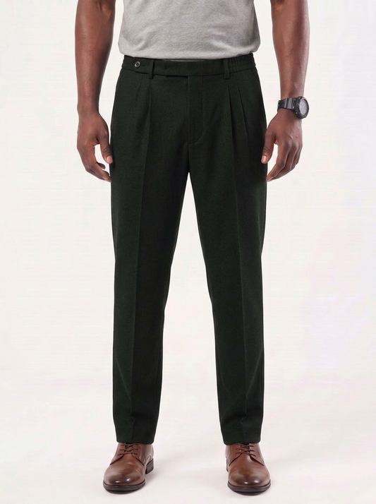 Premium Classic Elastic Trousers - Cross & Crown
