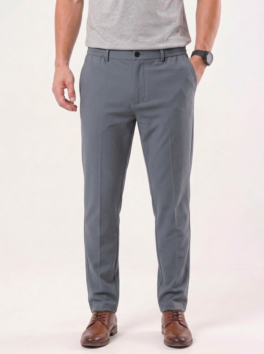 Model photo - Essential Stretchy Trousers