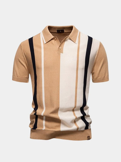 Retro Stripe Polo – Cross & Crown - Cross & Crown
