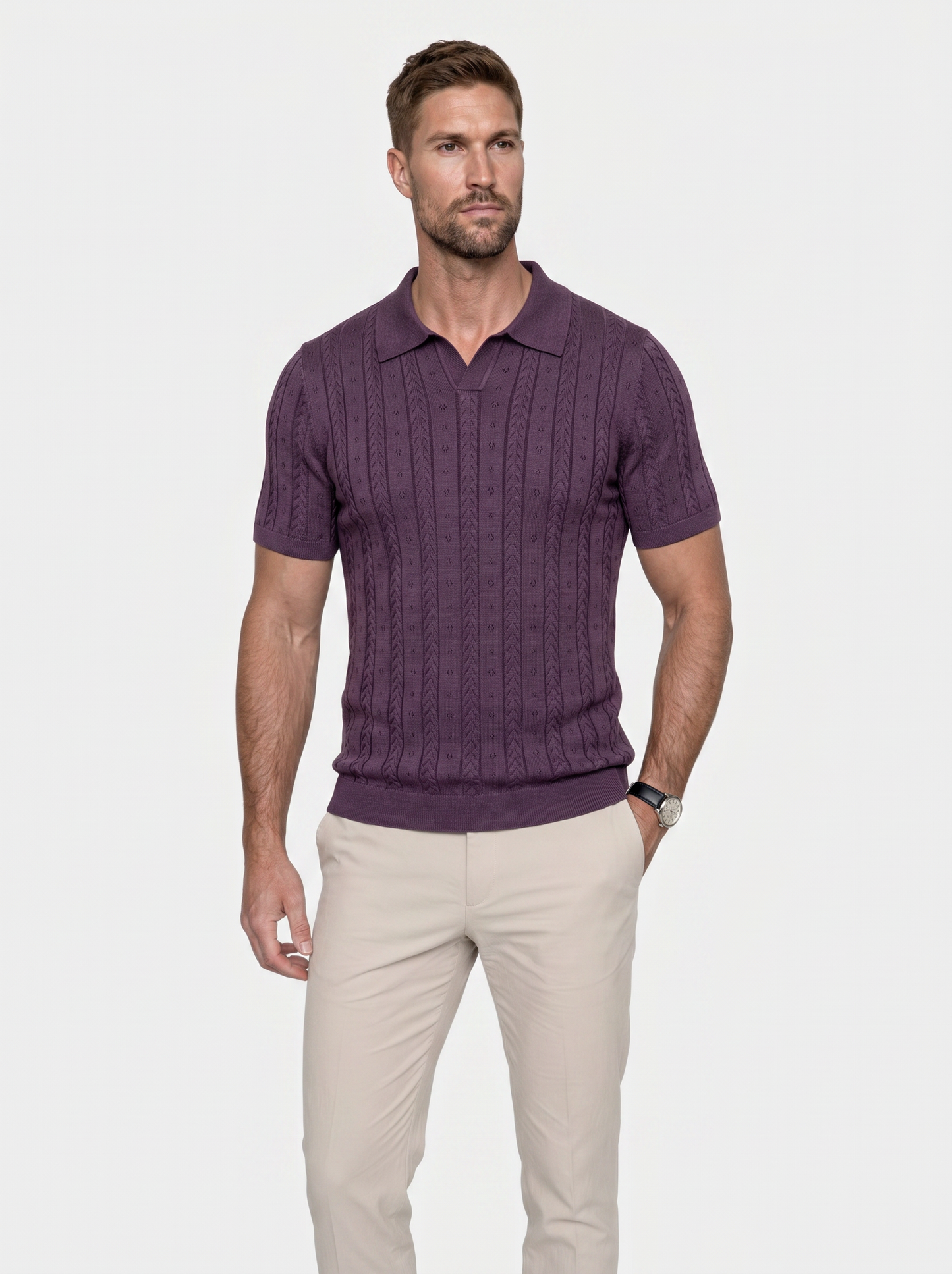 Classic Fit Business Polo Shirt - Cross & Crown