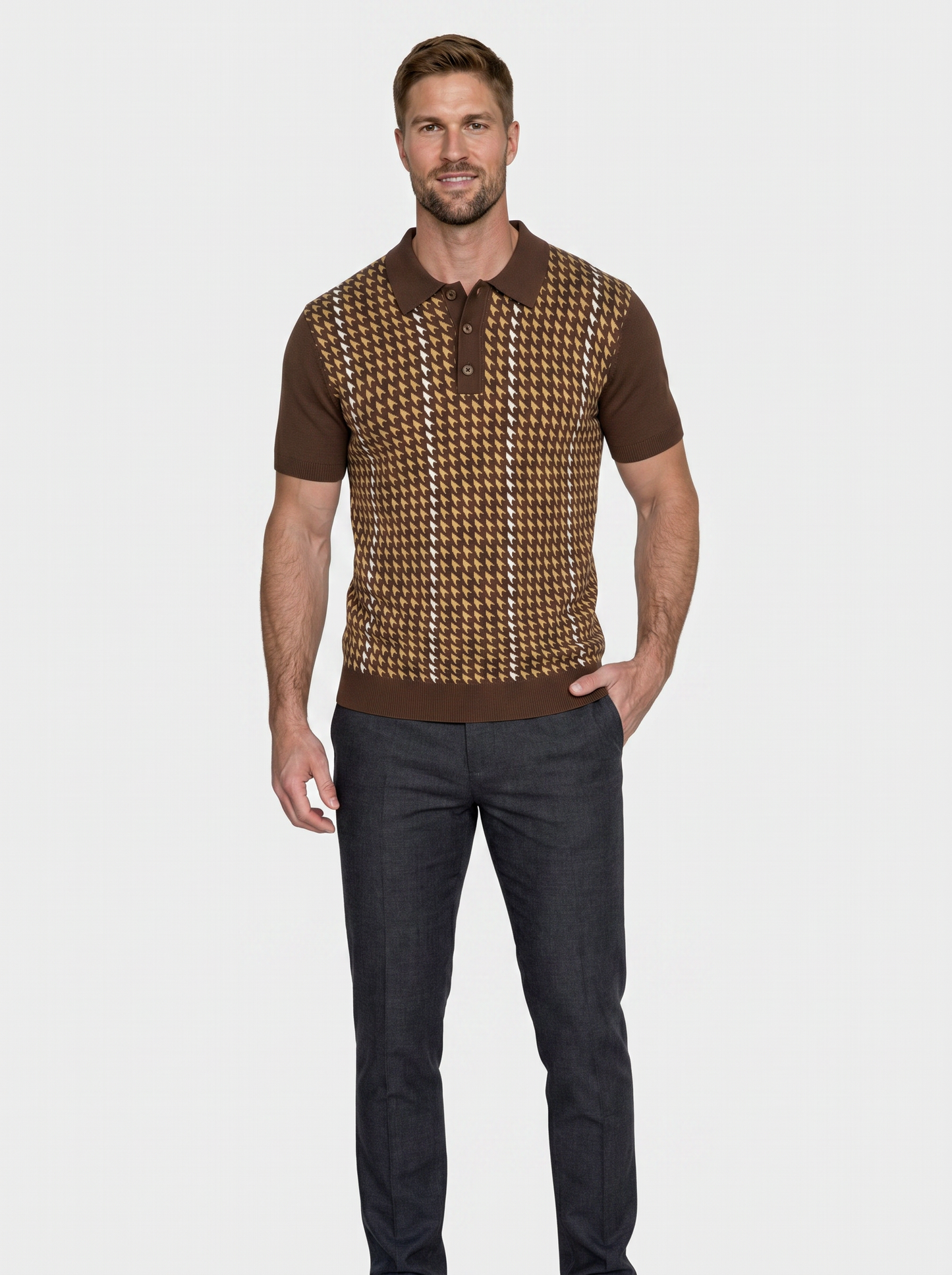 Old Money Aesthetic Polo Shirt - Cross & Crown
