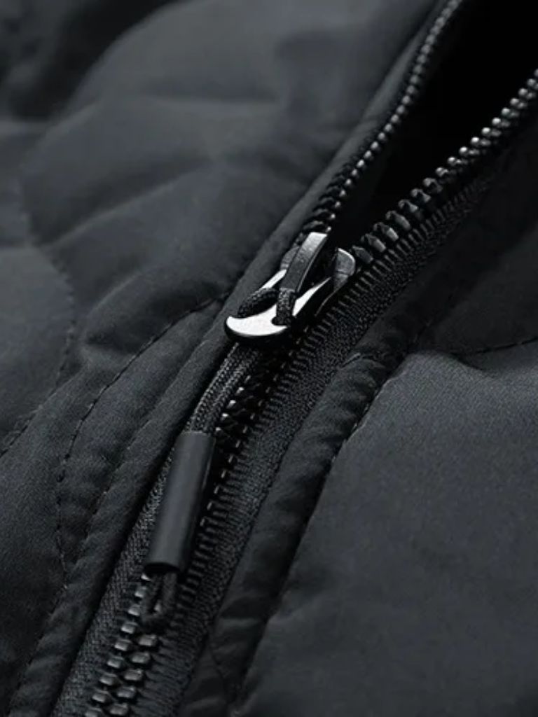 Sherpa Sleeves Padded Bomber Jacket - Cross & Crown - Cross & Crown