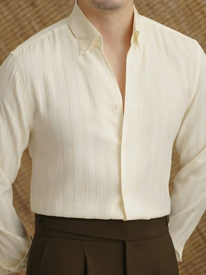 Striped Button Down Seersucker Shirt - Cross & Crown - Cross & Crown
