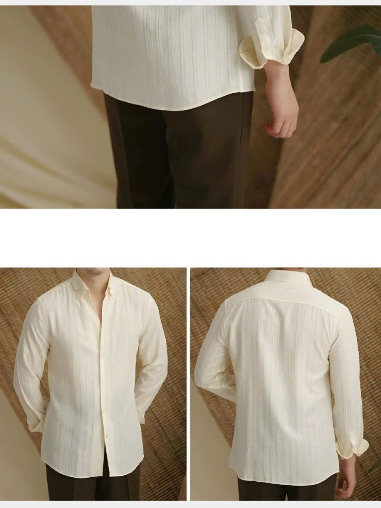 Striped Button Down Seersucker Shirt - Cross & Crown - Cross & Crown