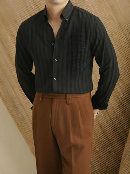 Striped Button Down Seersucker Shirt - Cross & Crown - Cross & Crown
