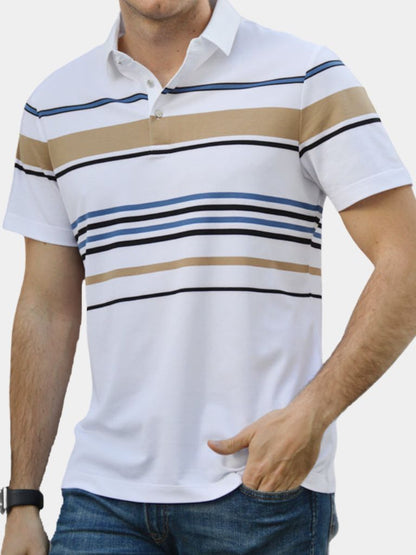 Sunset Stripe Polo – Cross & Crown - Cross & Crown
