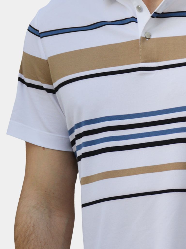 Sunset Stripe Polo – Cross & Crown - Cross & Crown