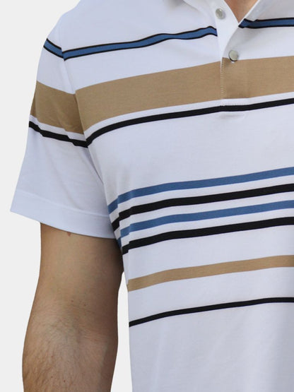Sunset Stripe Polo – Cross & Crown - Cross & Crown