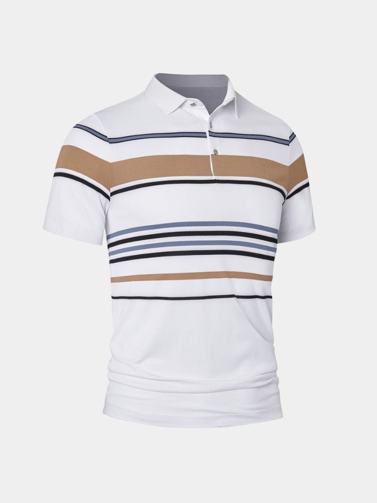 Sunset Stripe Polo – Cross & Crown - Cross & Crown