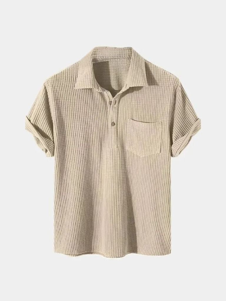 Textured Short Sleeve Shirt - Cross & Crown - Cross & Crown