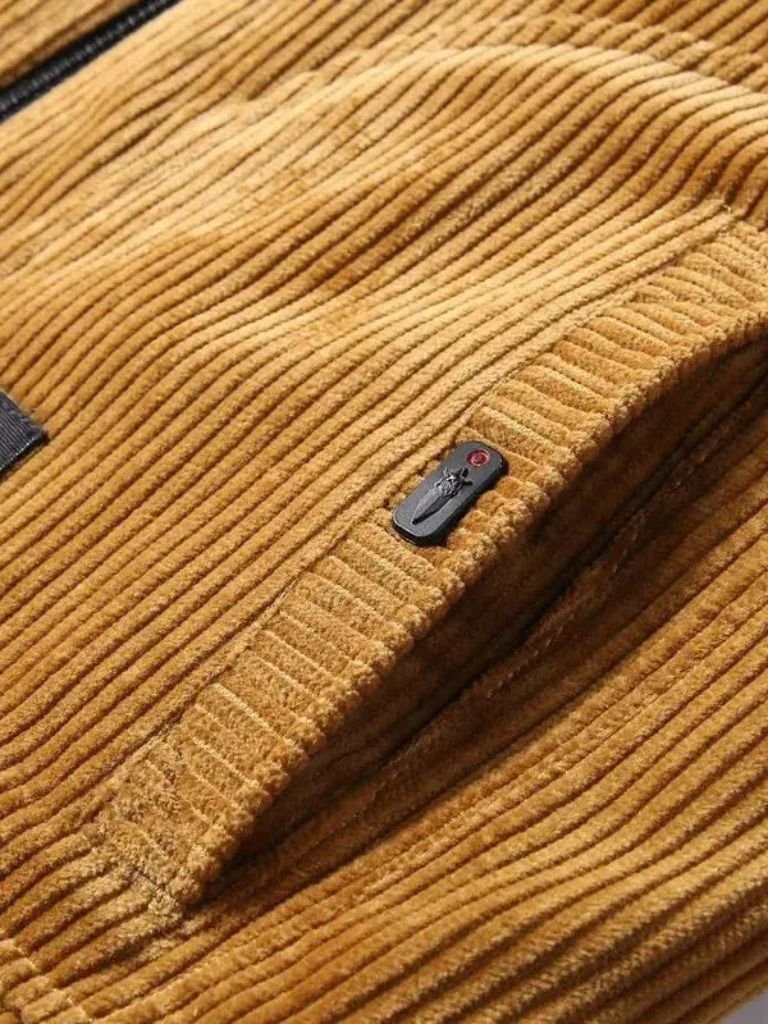 Thermal Windbreaker Corduroy Jacket - Cross & Crown - Cross & Crown