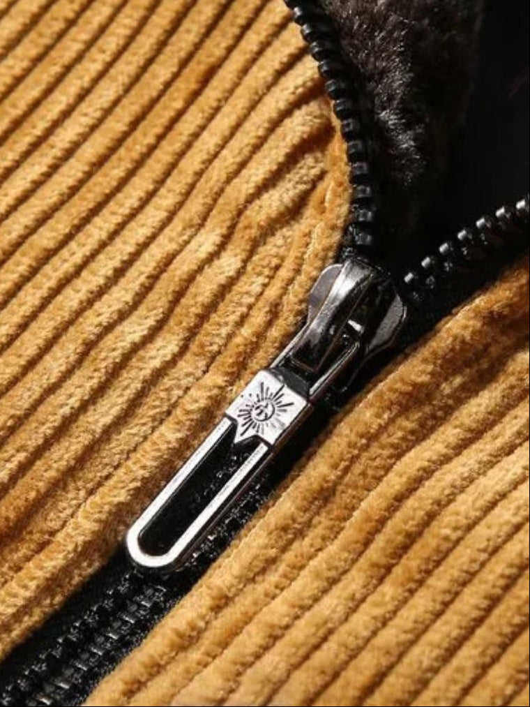Thermal Windbreaker Corduroy Jacket - Cross & Crown - Cross & Crown