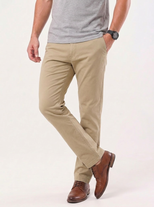 Minimalist Straight Trousers - Cross & Crown