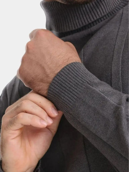 Turtleneck Knitwear Pullover Sweater - Cross & Crown - Cross & Crown