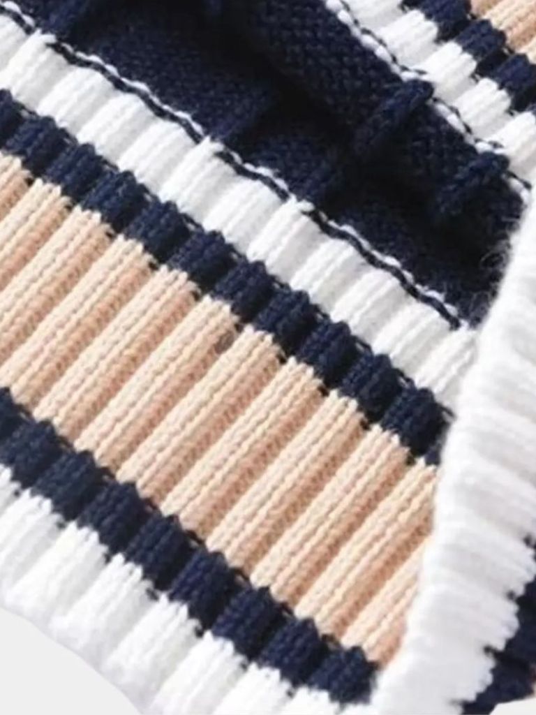 V Neck Elegant Knit Vest - Cross & Crown - Cross & Crown