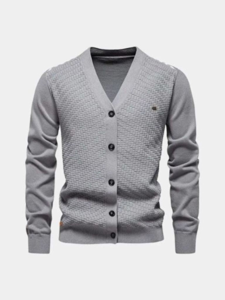 V Neck Knitwear Cardigan - Cross & Crown - Cross & Crown