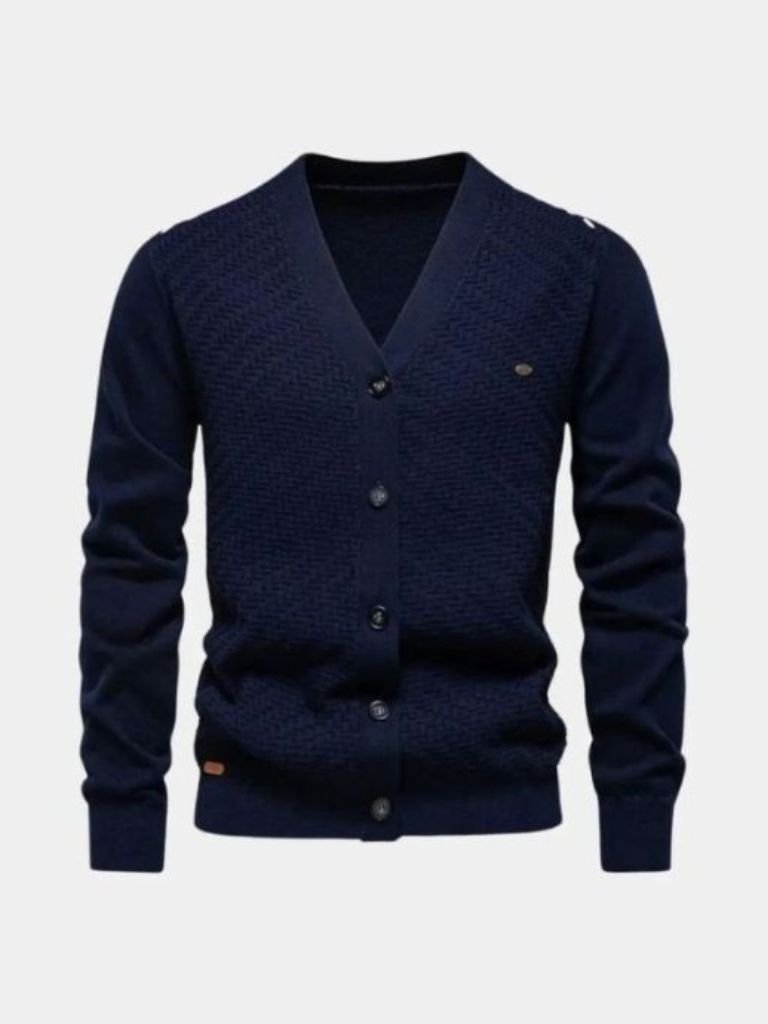 V Neck Knitwear Cardigan - Cross & Crown - Cross & Crown