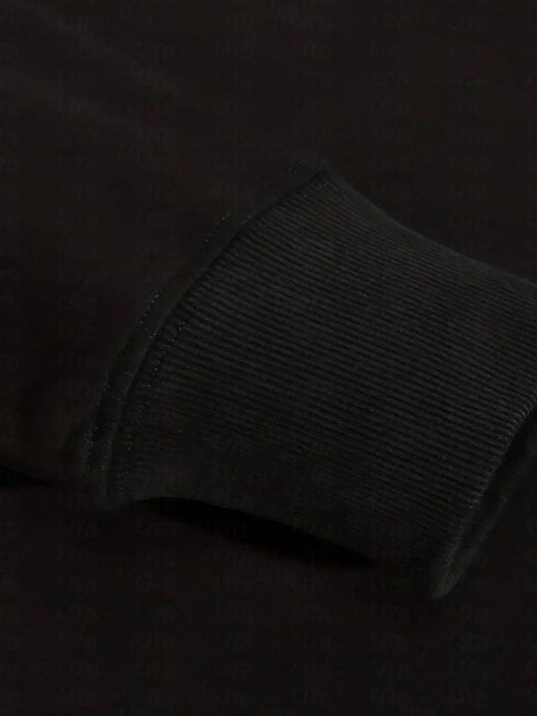 Zip Black Lapel Sports Hoodie Sweatshirt - Cross & Crown - Cross & Crown